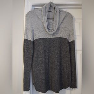 Pink Clover Cow Neck Sweater